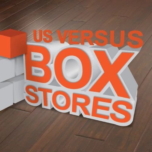 Us Vs Box Stores at Direct Sales Floors in Danville, CA